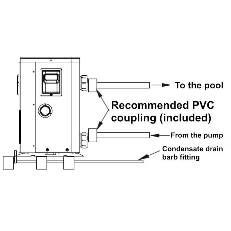Garden Pac Pro Full Inverter 16 kW Heat Pump for Pools from 40 to 80 m³