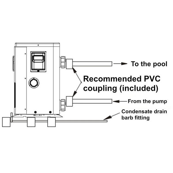 Garden Pac Pro Full Inverter 16 kW Heat Pump for Pools from 40 to 80 m³