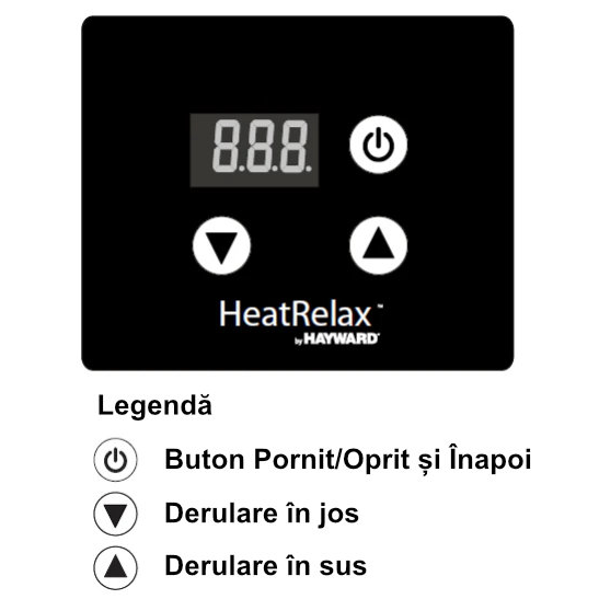 Pompă de căldură Hayward Heat Relax 6 kW pentru piscine până la 30 m³