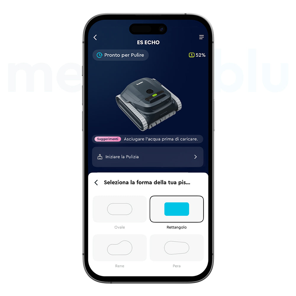 BWT ES Echo Senza Fili | Robot Piscina Cordless con App Wi-Fi per Fondo, Pareti e Linea d’Acqua, Novità 2026