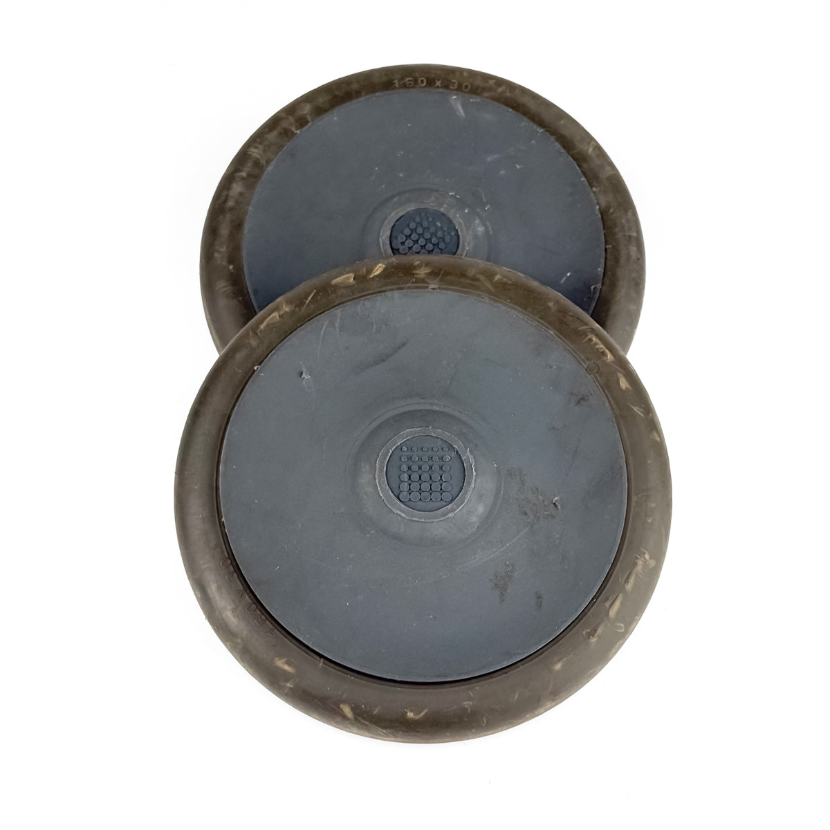 Pair of Wheels for Comac Vispa XS / Fimap Genie XS Floor Washers - 439343 + Covers 439345 | Refurbished