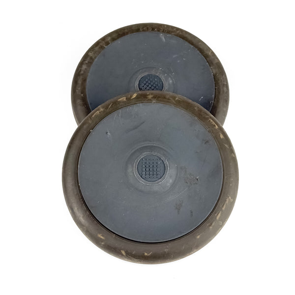 Pair of Wheels for Comac Vispa XS / Fimap Genie XS Floor Washers - 439343 + Covers 439345 | Refurbished