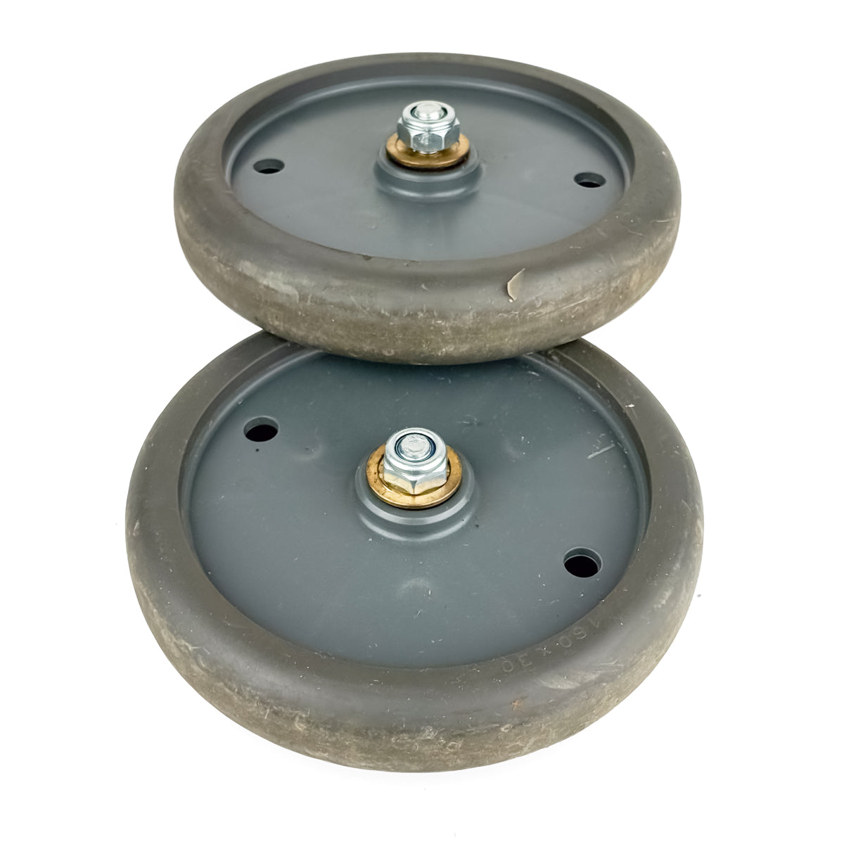 Pair of Wheels for Comac Vispa XS / Fimap Genie XS Floor Washers - 439343 + Covers 439345 | Refurbished