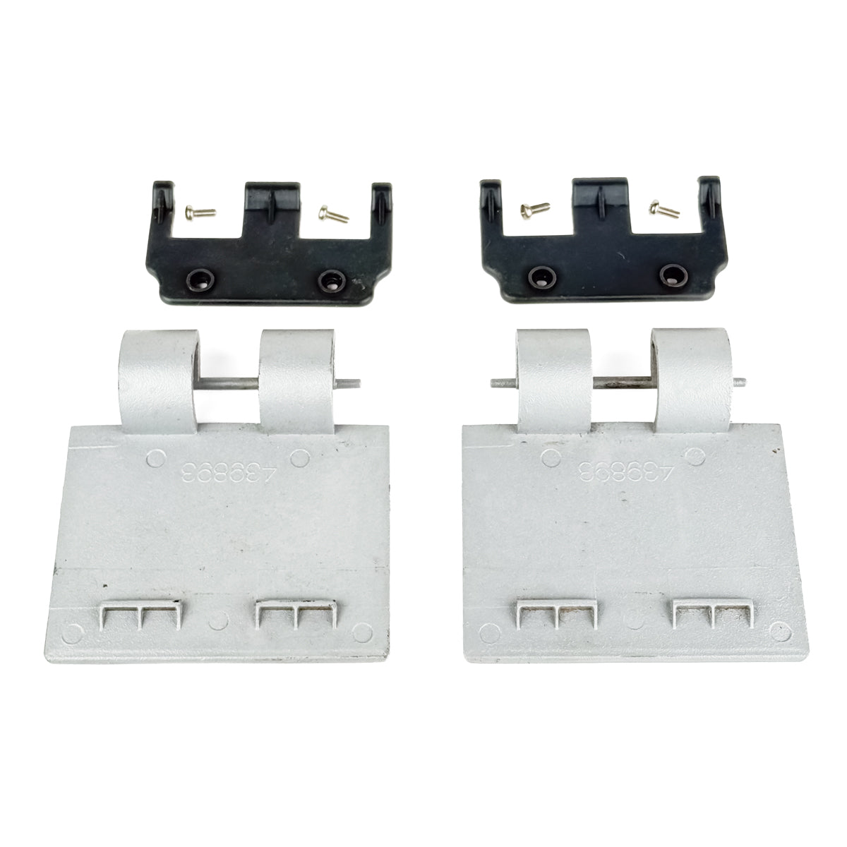 Pair of Tank Lock Levers with Hinge Pins for Comac Vispa XS / Fimap Genie XS Floor Washer - 439893 / 439894 | Refurbished