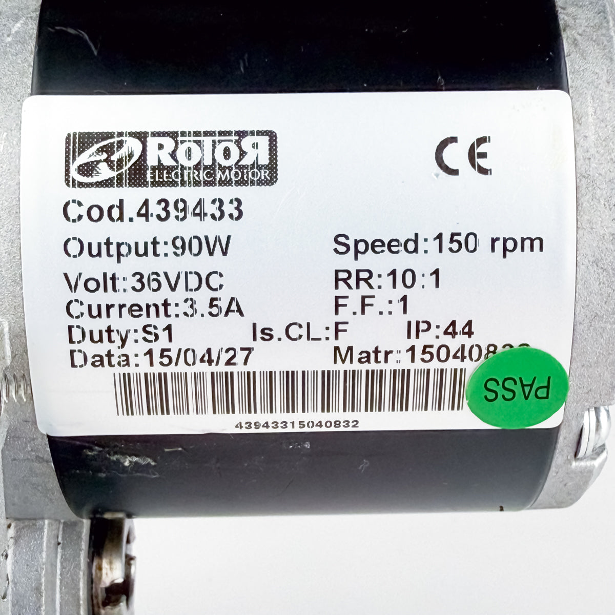 Motor Kartáče Podlahového Stroje Comac Vispa XS / Fimap Genie XS - 439433 36V 90W | Použitý (Záruka 12 měsíců)