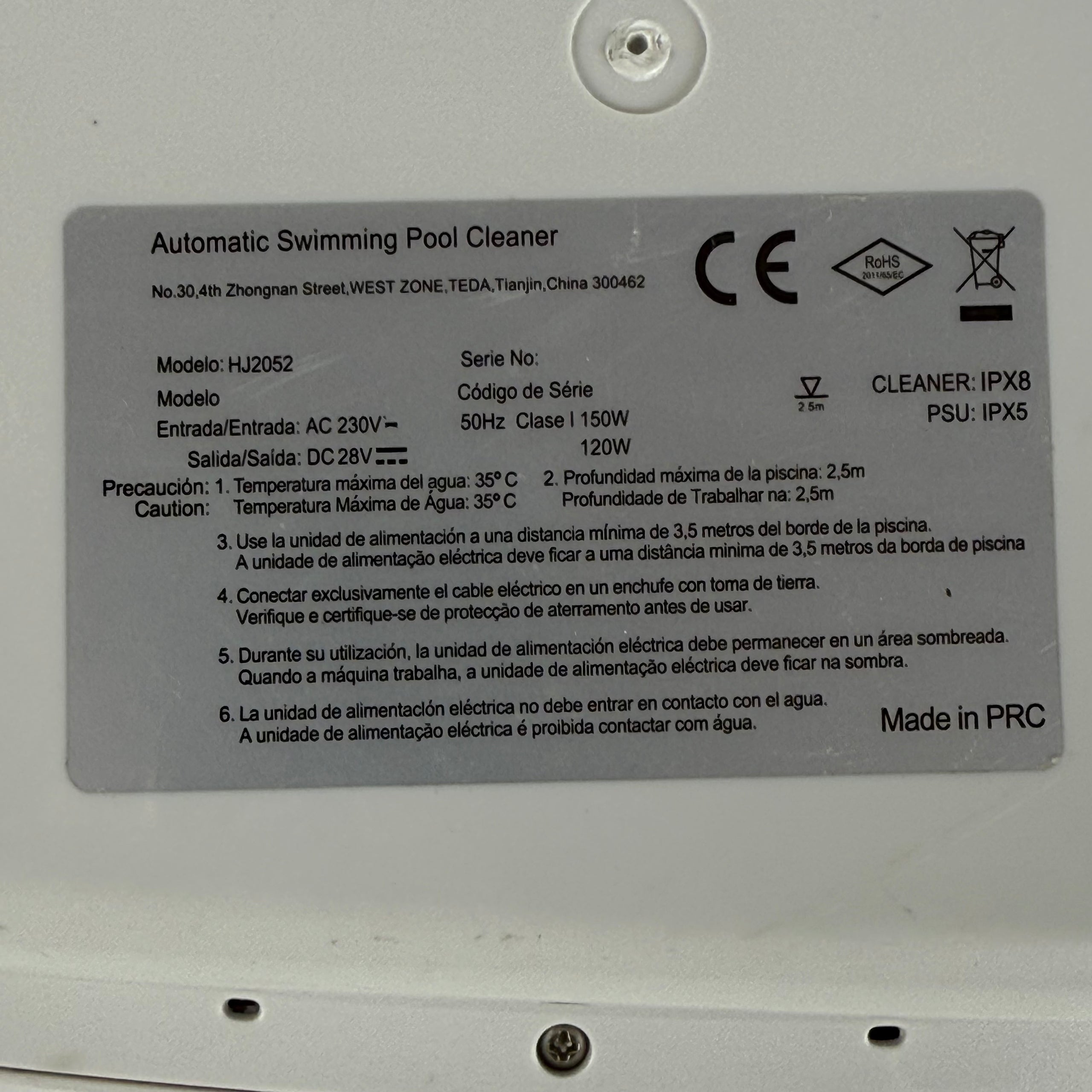 Alimentation Robot Piscine Scipy HJ2052 - Occasion (Garantie 12 mois)