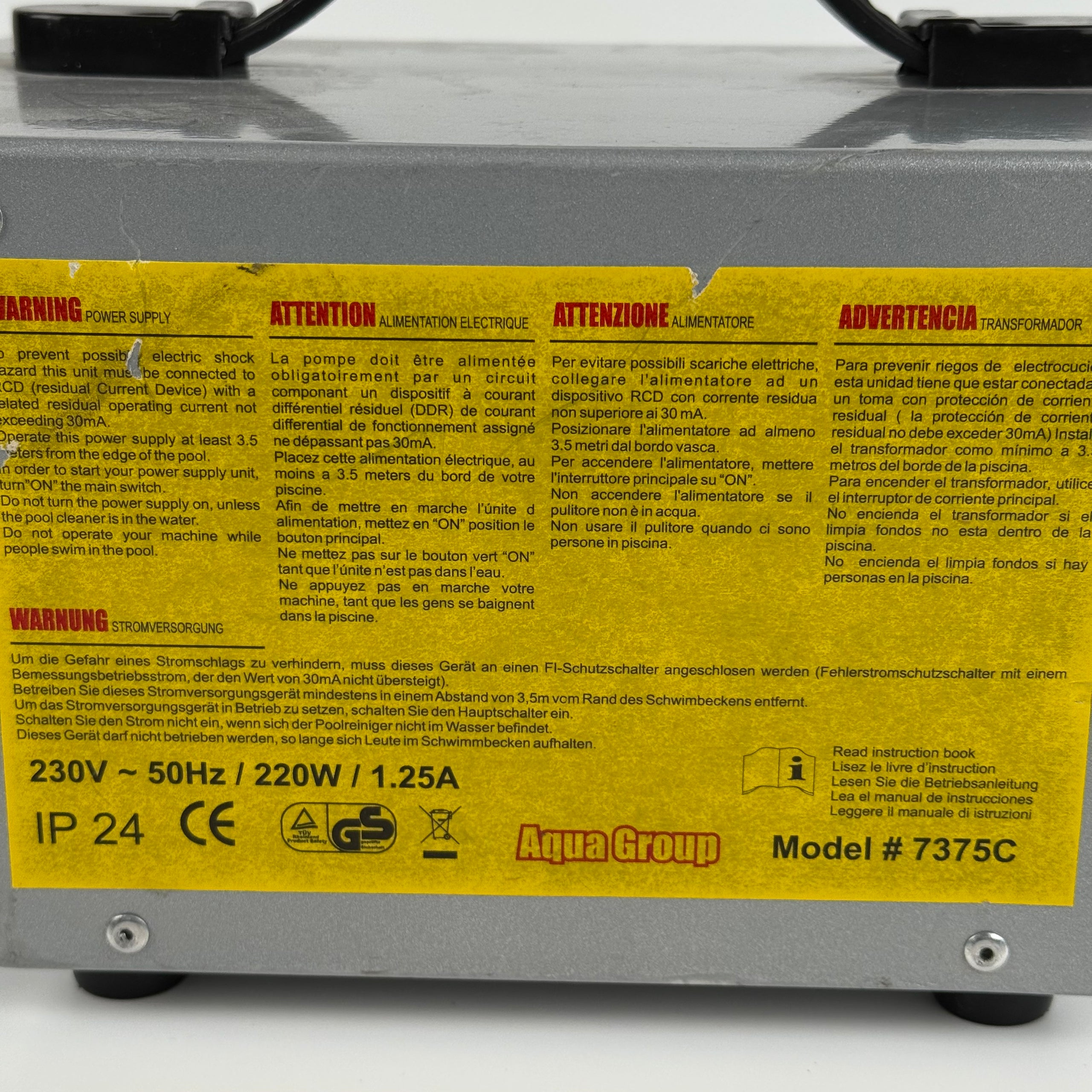 Aquabot / Aquatron 7375C Poolroboter-Netzteil - Gebraucht (12 Monate Garantie)
