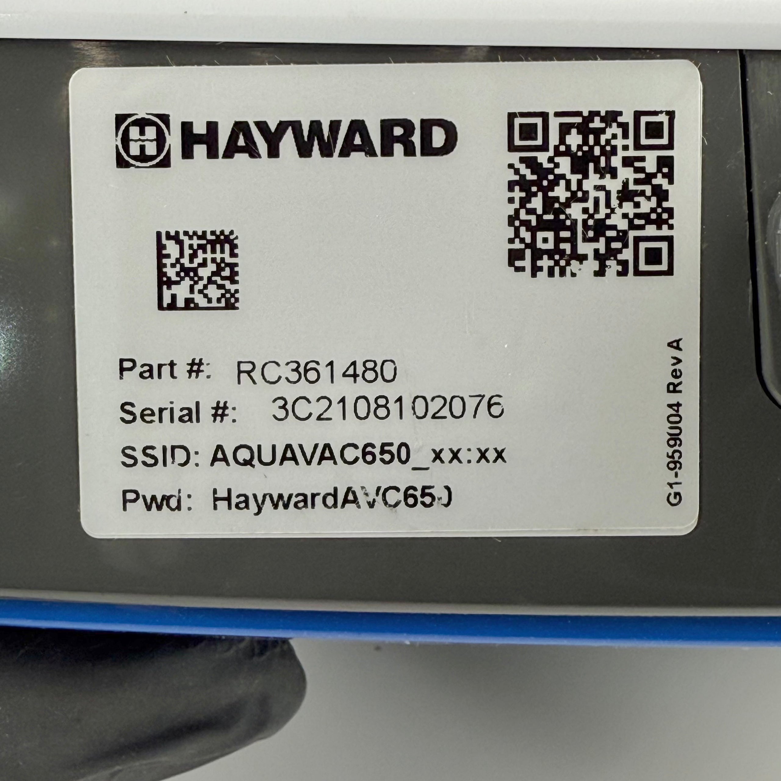 Netzteil Steuergerät Poolroboter Hayward Aquavac RC361480 - Gebraucht (12 Monate Garantie)