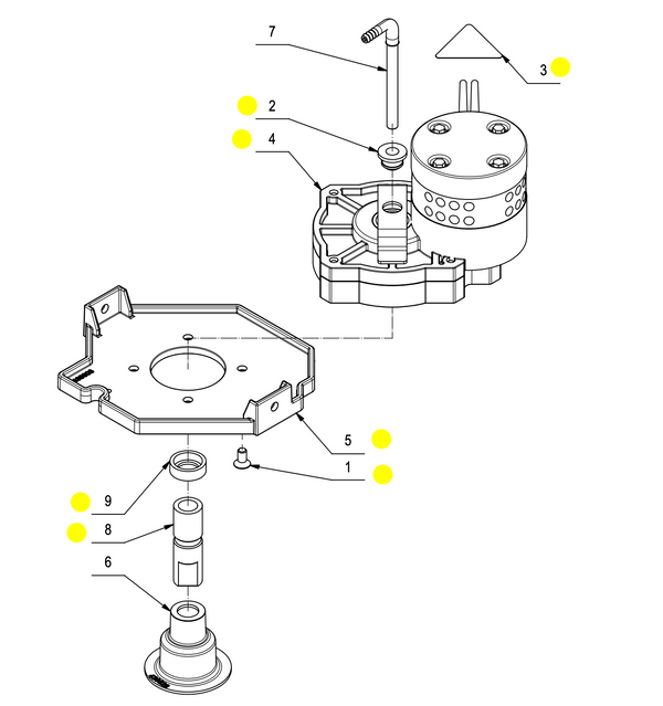 Motor Kartáče Podlahového Stroje Comac Vispa XS / Fimap Genie XS - 439433 36V 90W | Použitý (Záruka 12 měsíců)