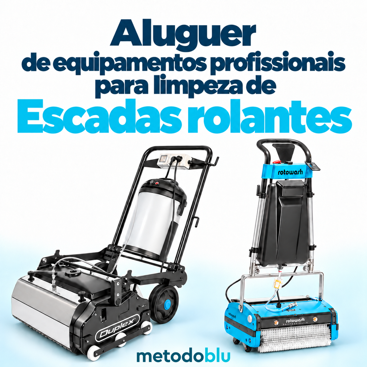 Aluguer de Máquinas Profissionais para a Limpeza de Escadas Rolantes