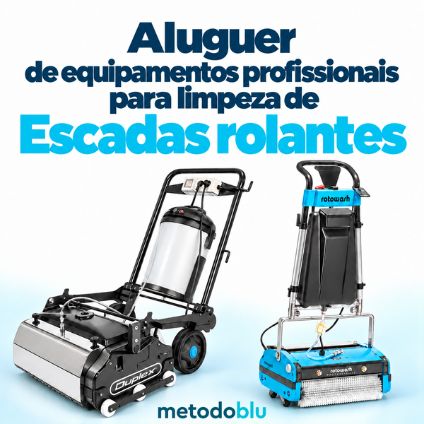 Aluguer de Máquinas Profissionais para a Limpeza de Escadas Rolantes