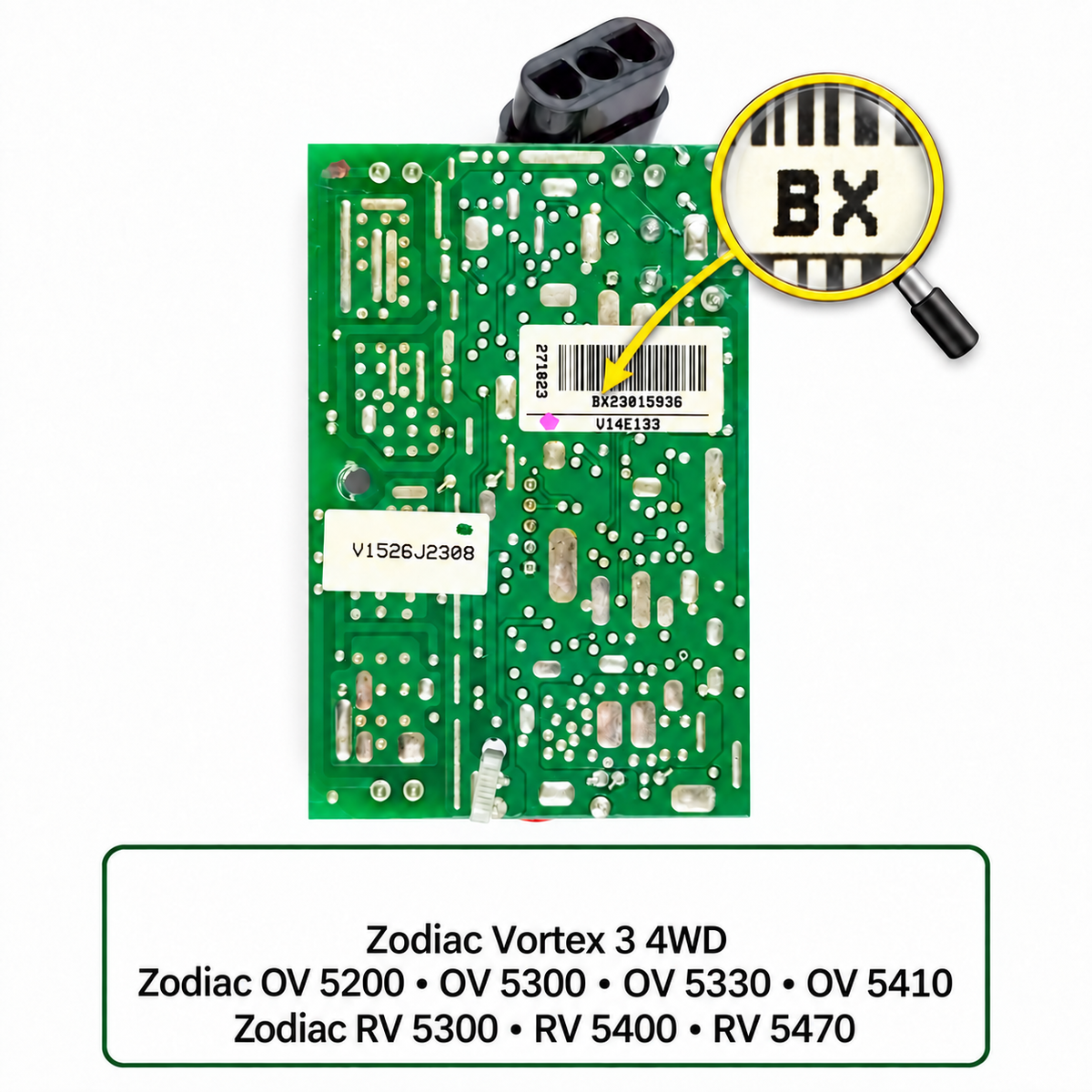 Elektronická deska robota Zodiac Vortex 3 4WD / OV 5200-5300-5330-5410 / RV 5300-5400-5470 Typ C | Použitá (záruka 12 měsíců)