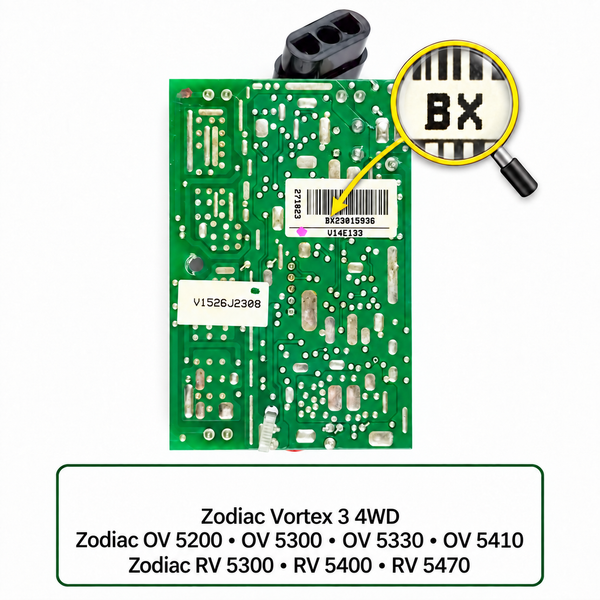 Elektronická deska robota Zodiac Vortex 3 4WD / OV 5200-5300-5330-5410 / RV 5300-5400-5470 Typ C | Použitá (záruka 12 měsíců)