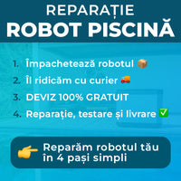 Reparație Robot de Piscină: Ridicare + Deviz 100% Gratuit